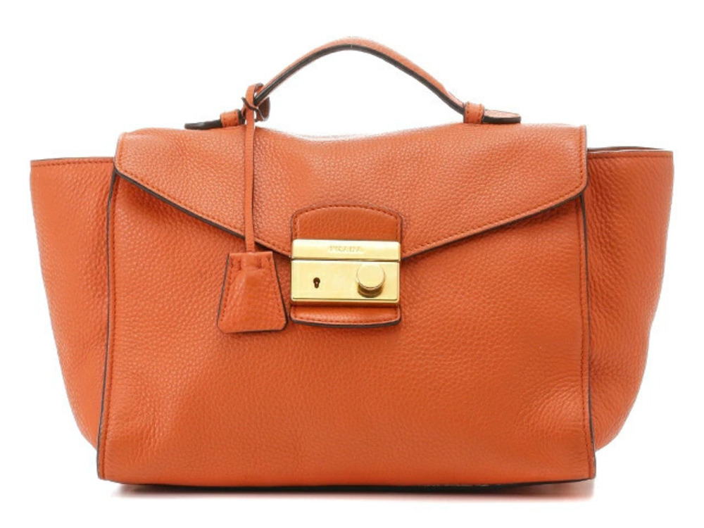 Prada shoulder bag orange PAPAYA